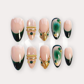 Gilded Emerald Crown