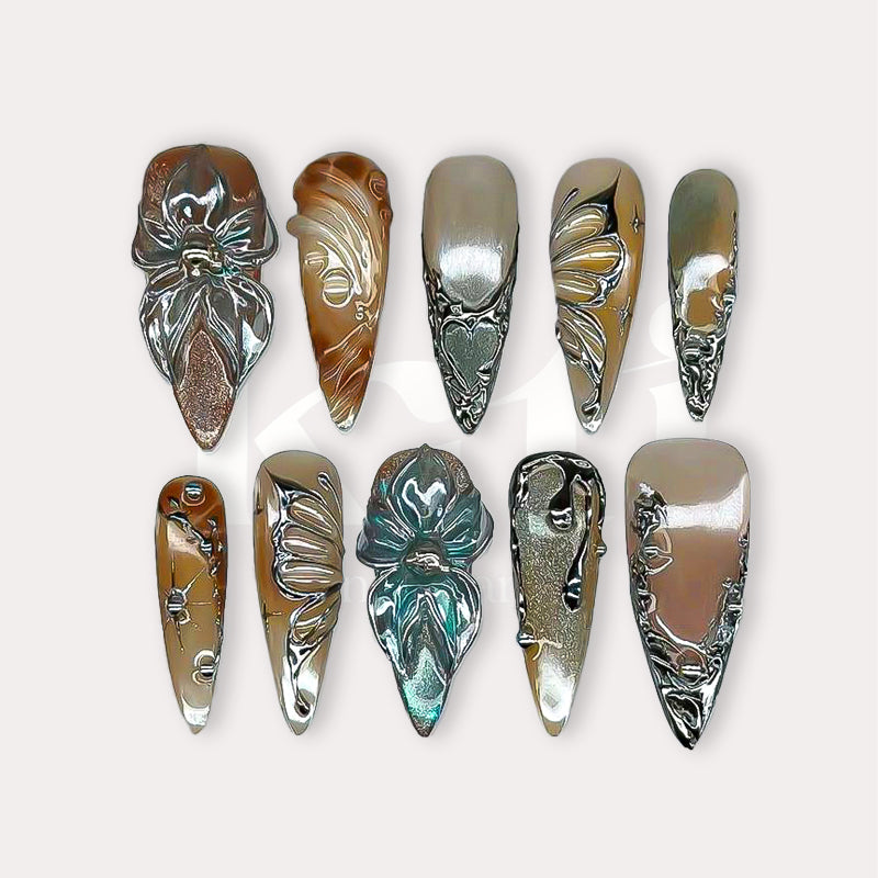 Chrome Butterfly Amber