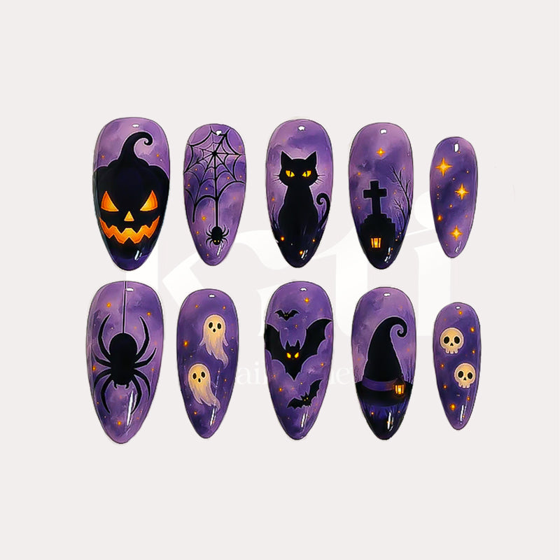 Purple Halloween Night