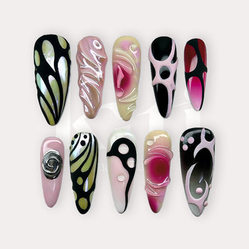 Neon Butterfly Noir