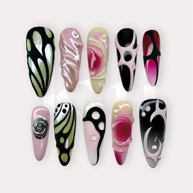 Neon Butterfly Noir