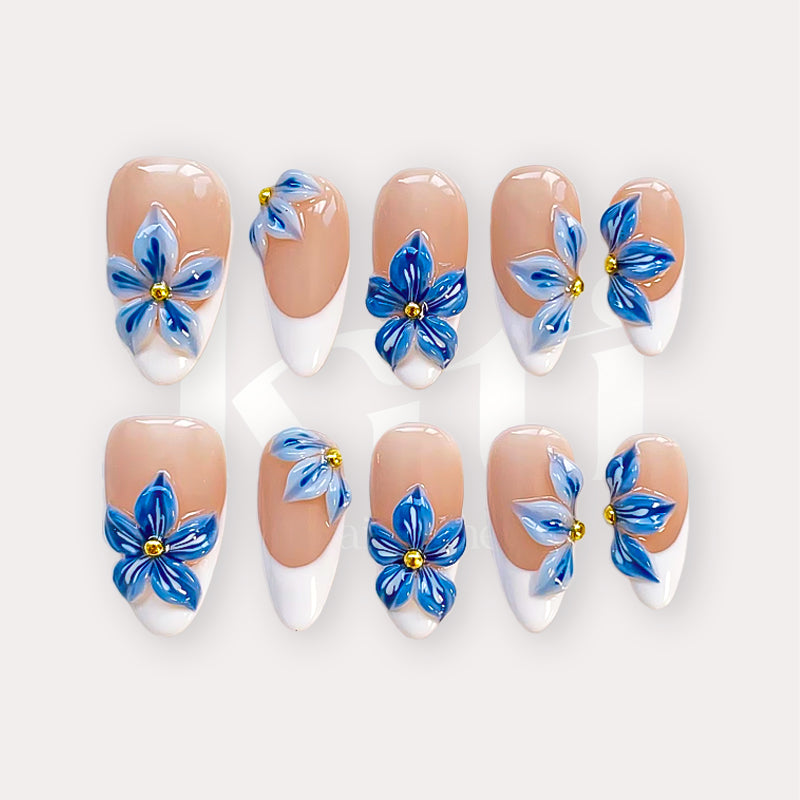 Blue Porcelain French
