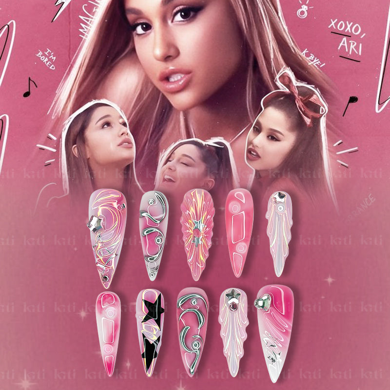 pink stars - Ariana Grande
