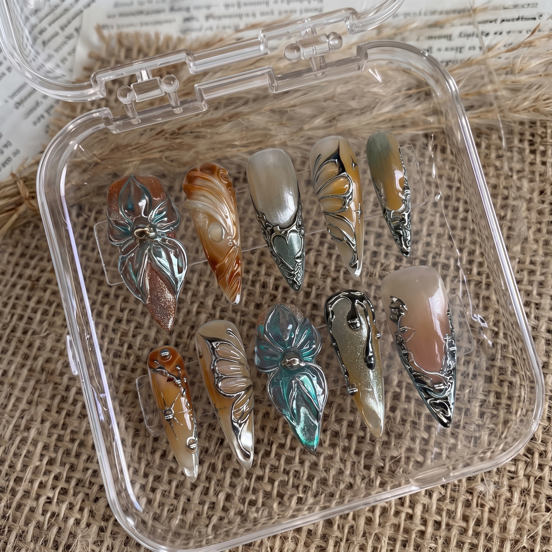 Chrome Butterfly Amber