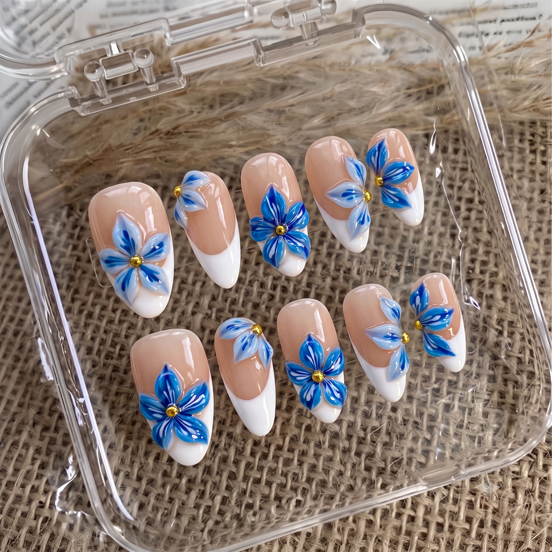 Blue Porcelain French
